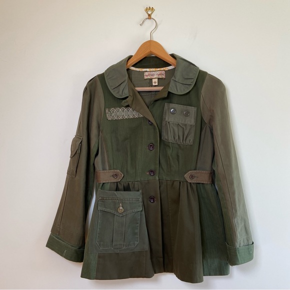 Burning Torch Army Style Jacket - Picture 1 of 9